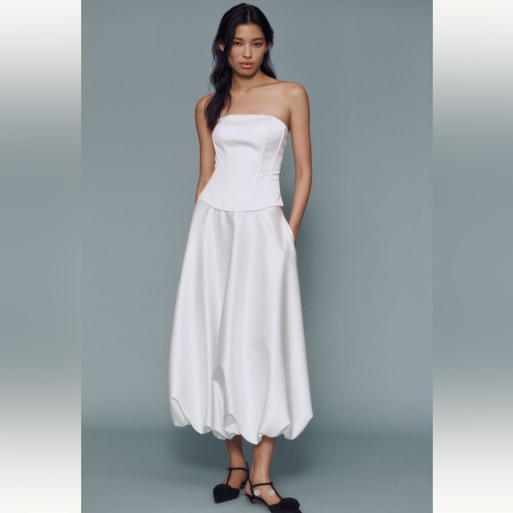 The Vienna Satin Bubble Maxi Skirt by Mare Mare - Size M